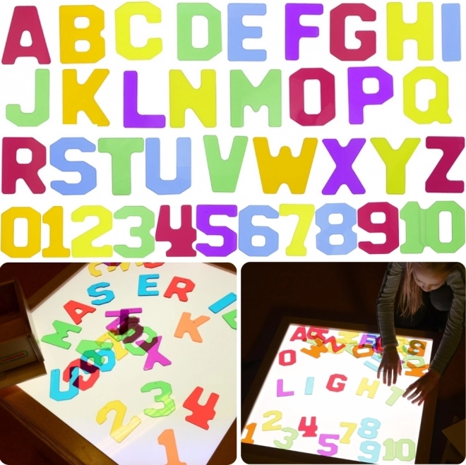 Transparante cijfers en letters 38 stuks MasterKidz