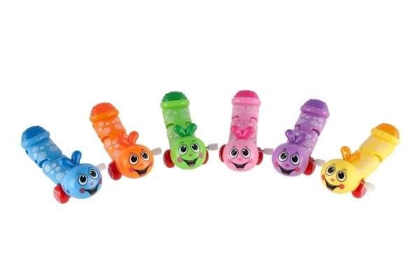 Kruipende plastic worm van 13cm, verkrijgbaar in 6 kleuren, 12 stuks in doos