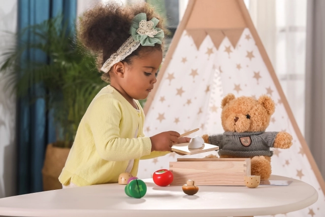 Wooden Cutting Set - Vegetables for Children