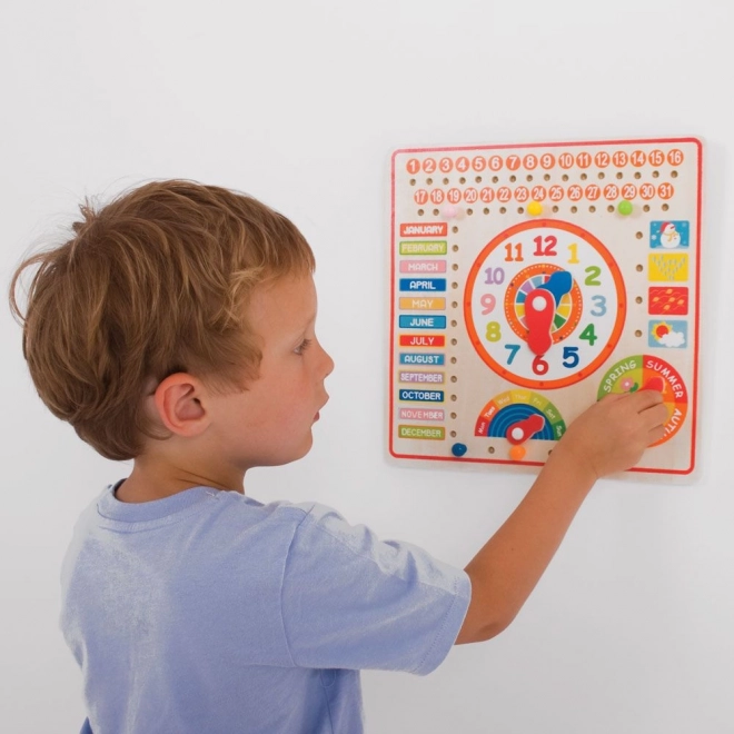 Bigjigs Toys Kalender met Klok