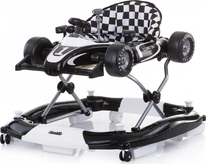 Loopstoel 4-in-1 Car Racer – Zwart+wit