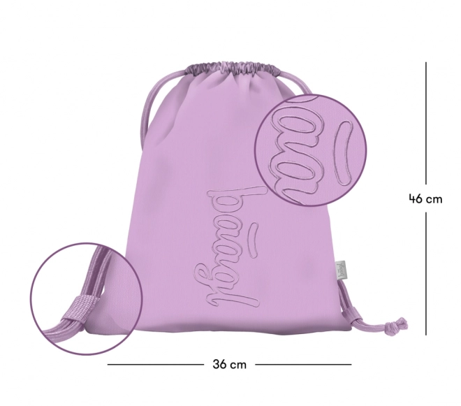 Baagl Set 3 : Sac à dos, Trousse et Sac de sport Lavande