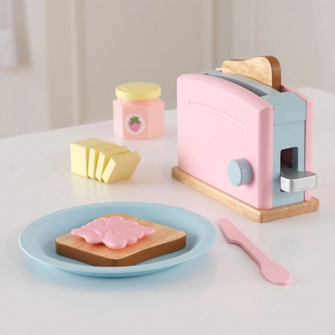 KidKraft set grille-pain espresso pastel