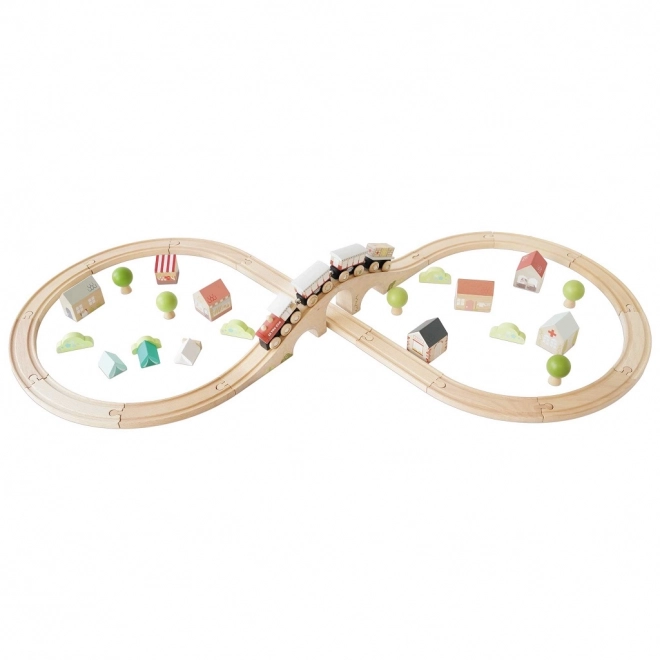 Le Toy Van houten treinset voor kinderen