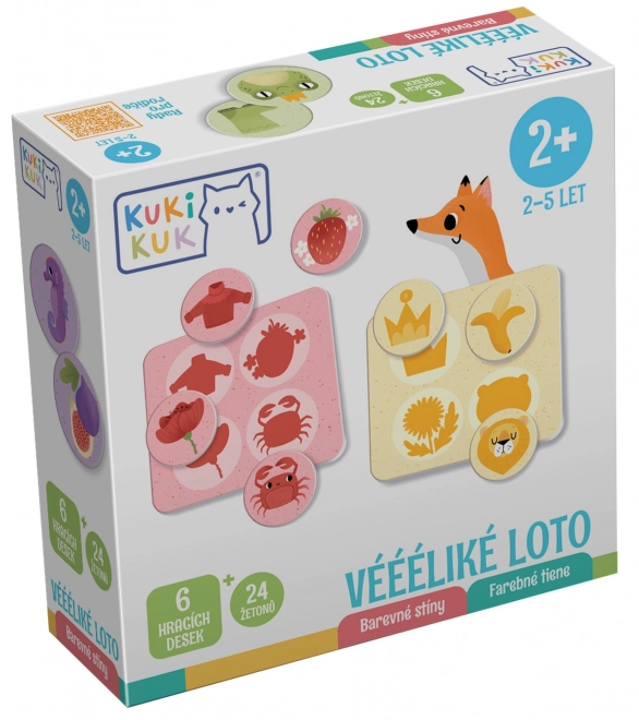 KukiKuk 80035 Veeeelike Loto Kleurige Schaduwen