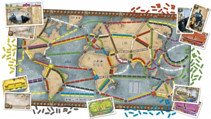 Carte recto-verso : Monde et Grands Lacs