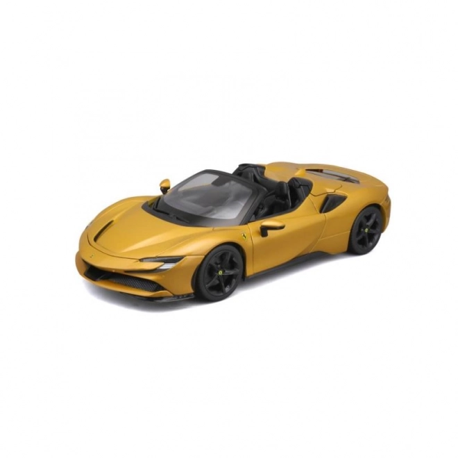 Bburago Ferrari SF90 Spider 1:18 - Geel