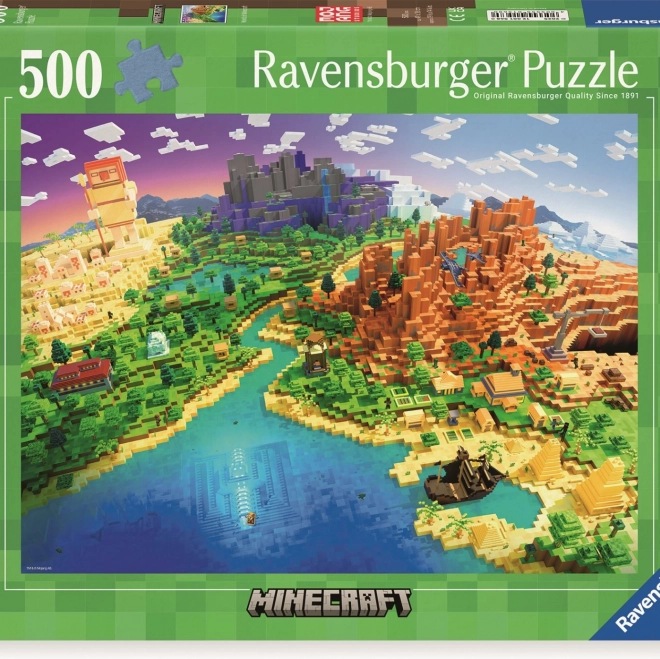 Puzzle Minecraft 500 Teile von Ravensburger
