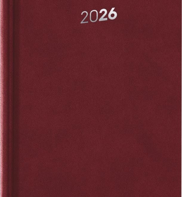 Agenda hebdomadaire Balakon 2026 bordeaux 15x21 cm