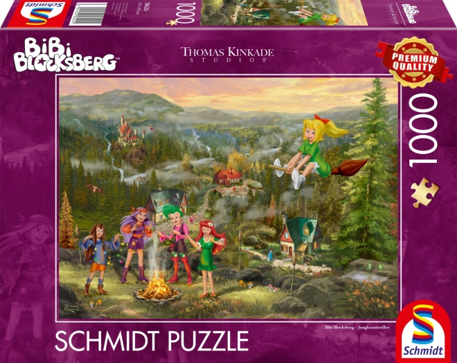 Puzzle Little Witch Bibi: Gathering of Young Witches 1000 Pieces