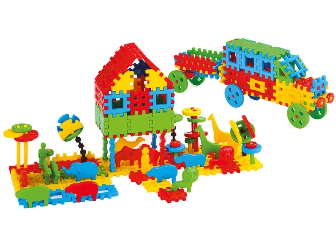 Construction Blocks Marioinex Waffle 200 pcs