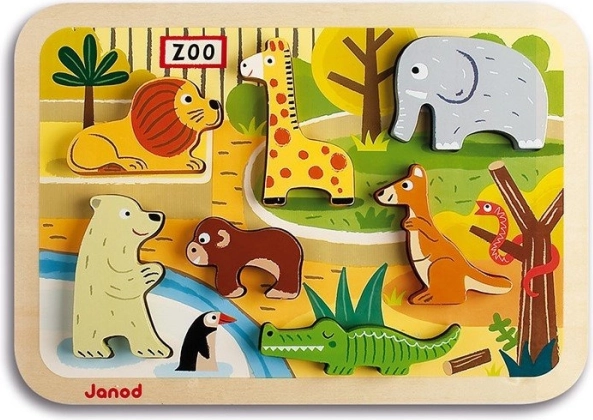 Wooden ZOO Puzzle JANOD Chunky