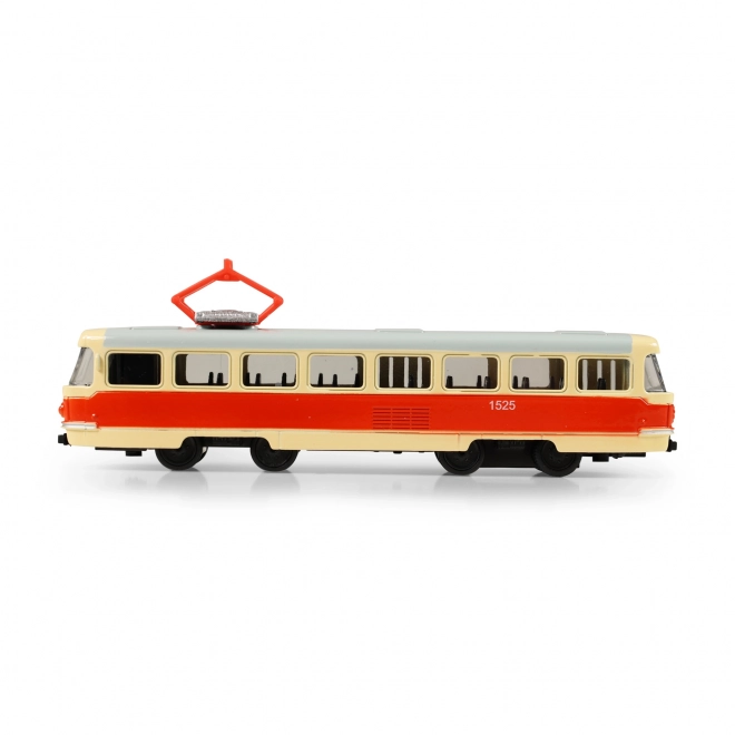 Metalen retro tram 16 cm HOGE TATRA
