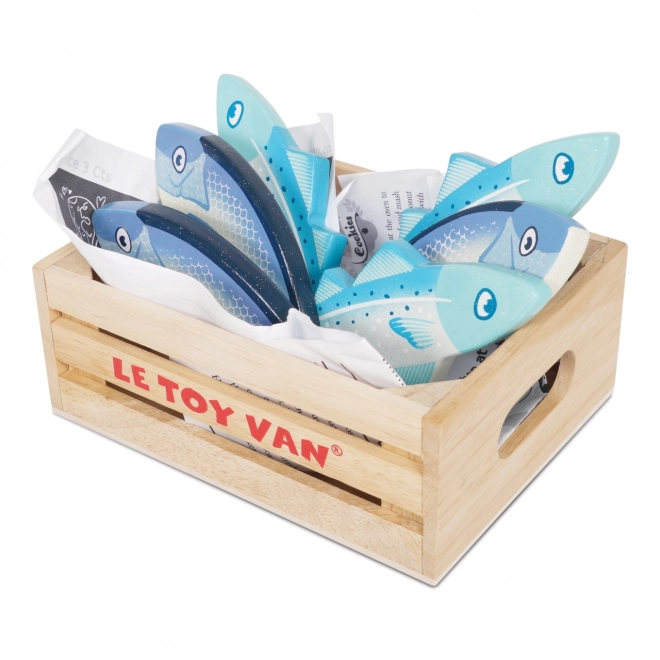 Holzkiste mit Fischen Le Toy Van