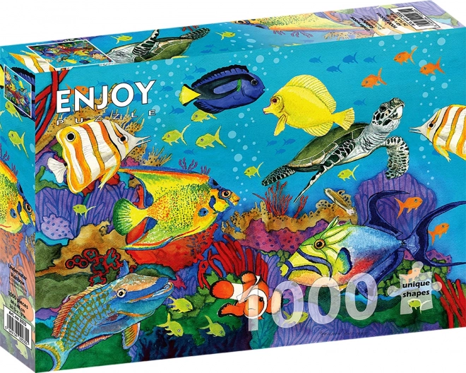 Puzzel Onderwater regenboog 1000 stukjes
