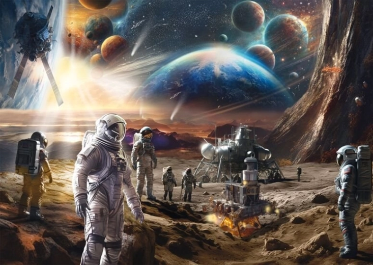 Puzzle The Final Frontier: Space Exploration 1000 Pieces SCHMIDT