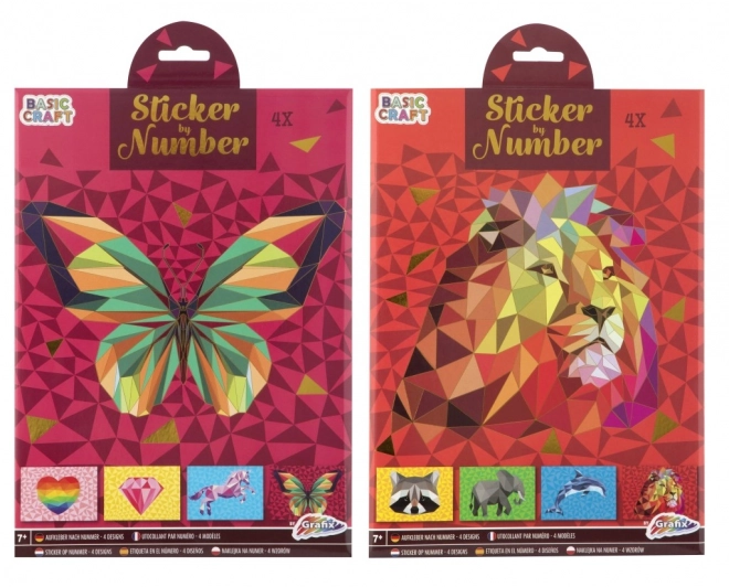 Sticker-Puzzle nach Zahlen A4