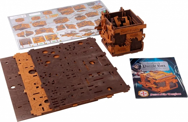 Houten puzzeldoos escape room 149 stukjes