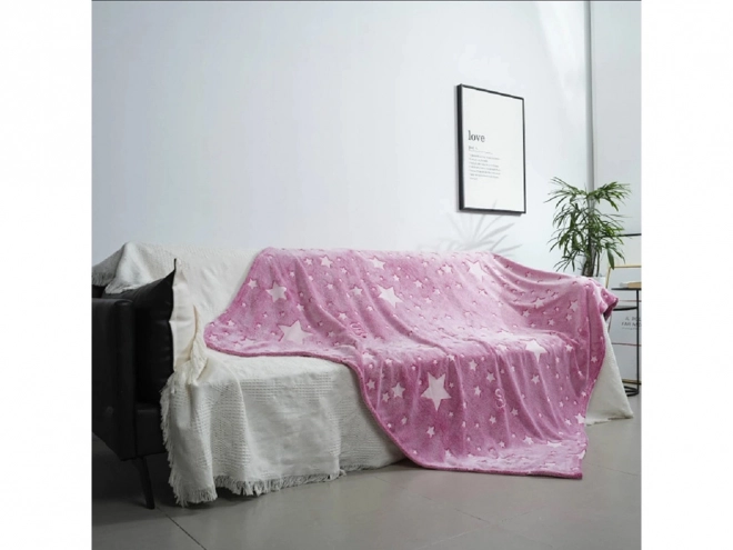 Zachte deken plaid licht 150x200
