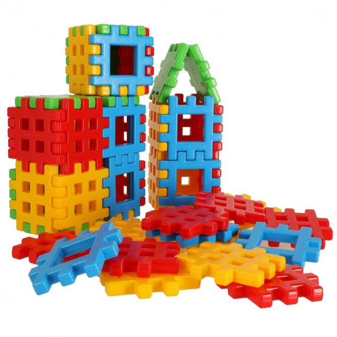 Kleurrijke bouwstenen Wafels Marioinex - 48 stuks
