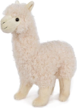Plüsch-Alpaka 30 cm weiß