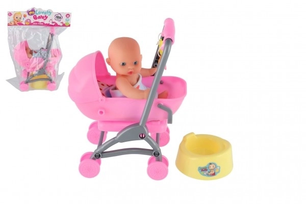 Speelset Kinderwagen met baby