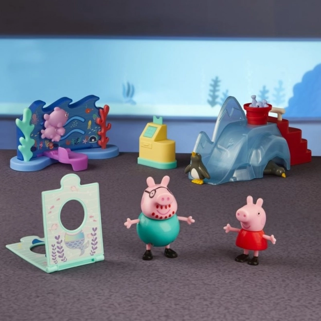 Set figuren Peppa Pig - Avontuur in het aquarium