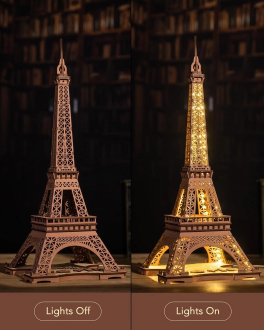 RoboTime 3D Houten puzzel Rolife Nacht van de verlichte Eiffeltoren