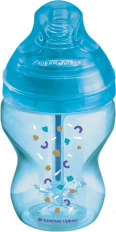 Babyfles ANTI-COLIC, 0+, 260 ml, blauw, 1 st