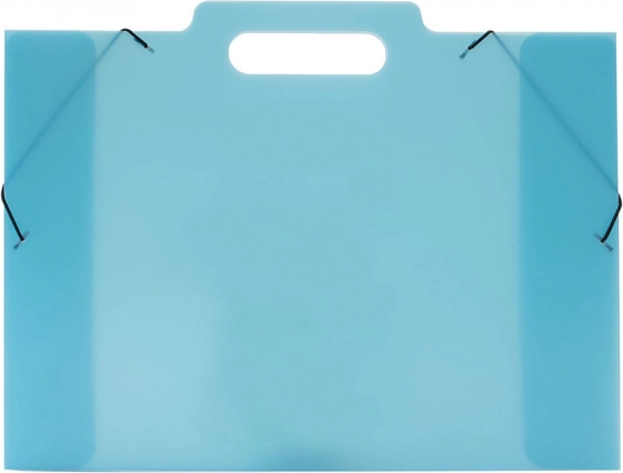 Three-flap folder for drawings A3 blue Opaline Frosty