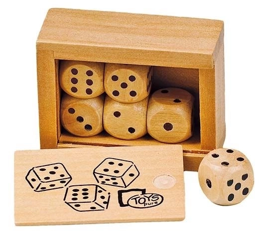 Dés en bois dans une boîte - GOKI