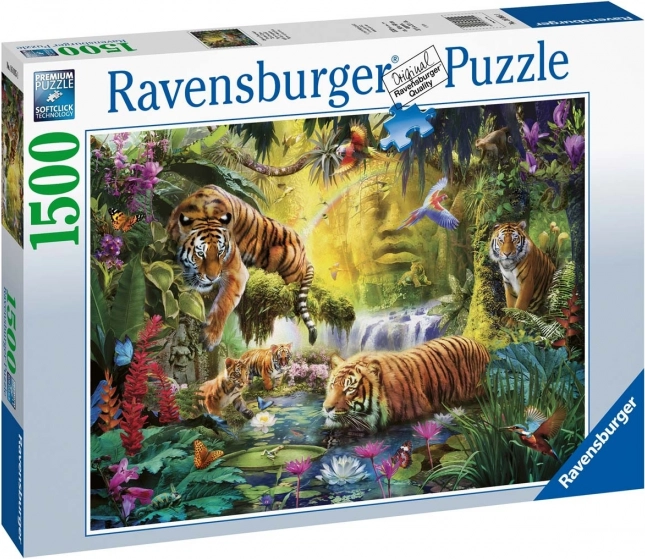 Puzzle 1500 pièces Tigres paisibles RAVENSBURGER