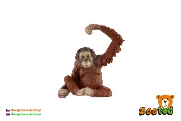 Orang-oetang plastic dierentuin 8cm in zakje