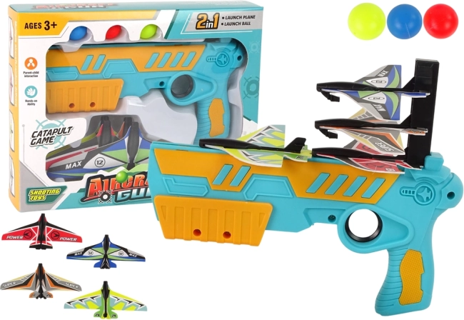 2-in-1 pistool voor balletjes en vliegtuigen