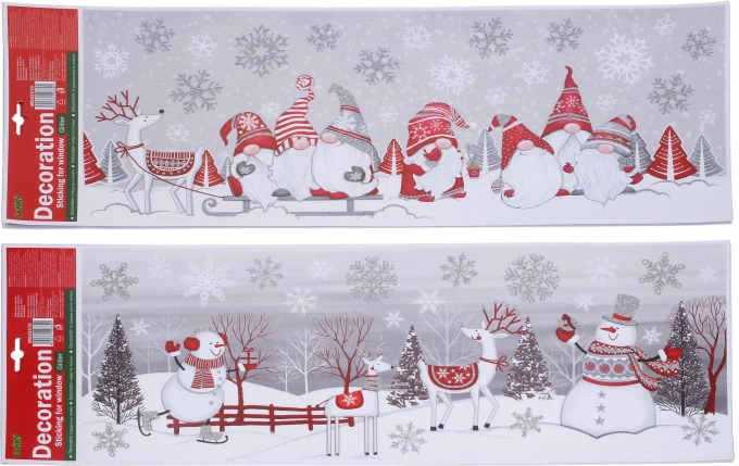 Décoration de fenêtre de Noël 59,5 × 21 cm