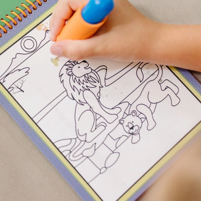 Safari Wasserfarben WaterWow Malbuch für Kinder