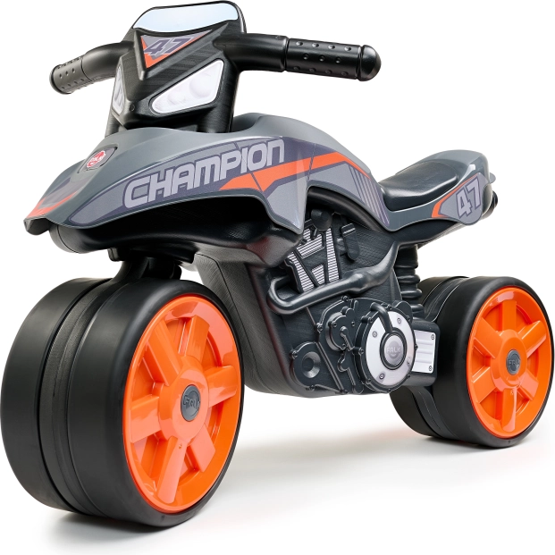 Loopfiets Street Champion grijs-oranje