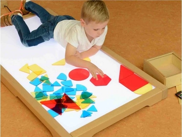 Masterkidz Panneau lumineux LED carré coloré + ensemble d'accessoires