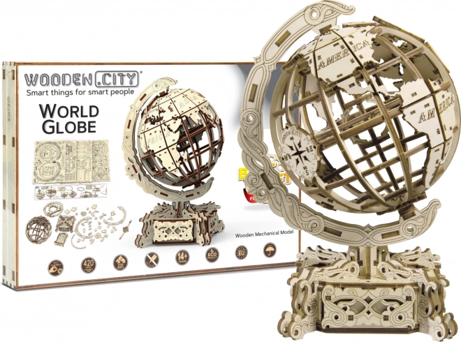 Wooden City puzzle 3D Globus 231 pièces