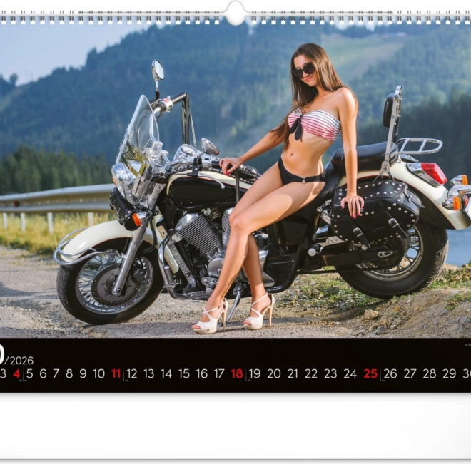 Muurkalender Girls & Bikes 2026
