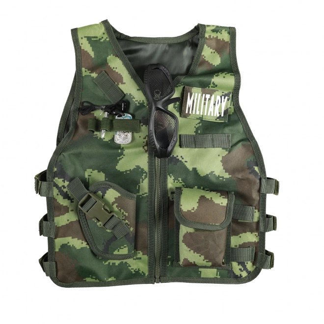 Kinderset militaire vest met accessoires