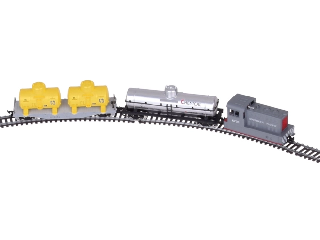 Elektrische set met besturingseenheid en goederentrein