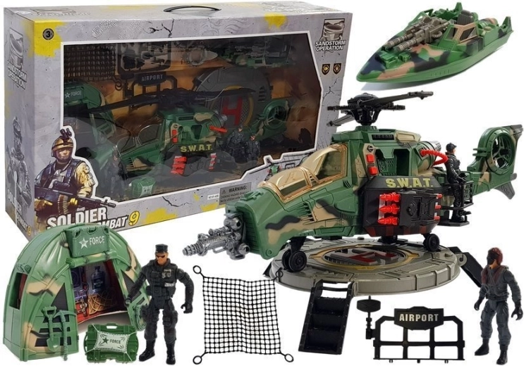 Militaire set met licht en geluid