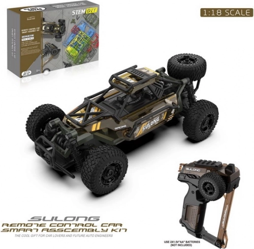 RC crawler SULONG 1:18 pour enfants 8+ avec télécommande 2,4 GHz et pneus en caoutchouc