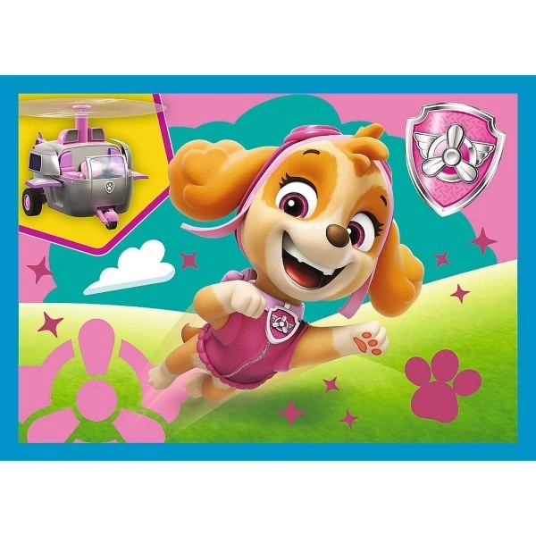 Puzzel 4in1 Rennende Honden Puppy Patrouille (Paw Patrol)