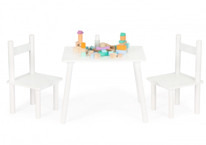 Set kinderkamer meubelen Tafel + 2 stoelen