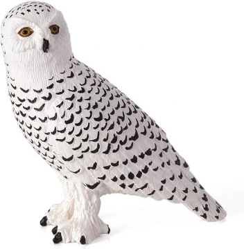 Realistische Schneeeulen-Figur MOJO