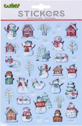 Autocollants pop up Noël 25 × 14,5 cm