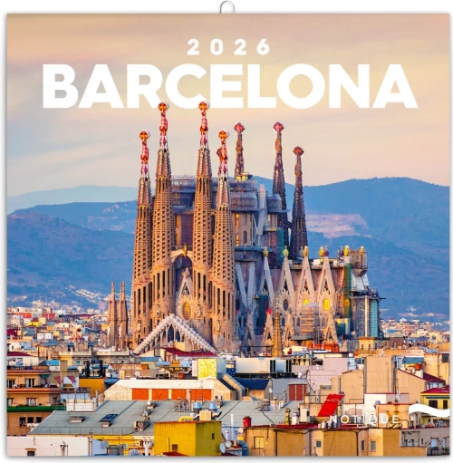 Notitiekalender Barcelona 2026, 30 x 30 cm