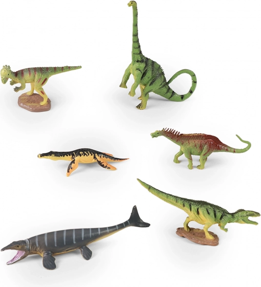 Set of 6 Dinosaurs in a Box